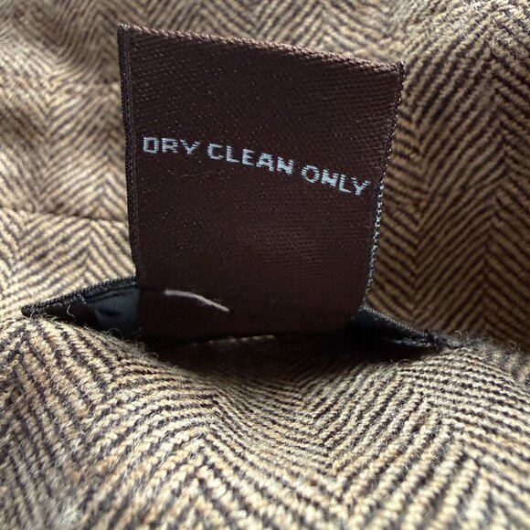 Alara herringbone long sleeve collared button down wool blazer jacket size 4 - Picture 10 of 10